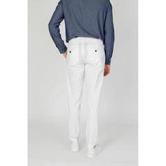 Antony Morato Cream Cotton Skinny Pant - Trousers