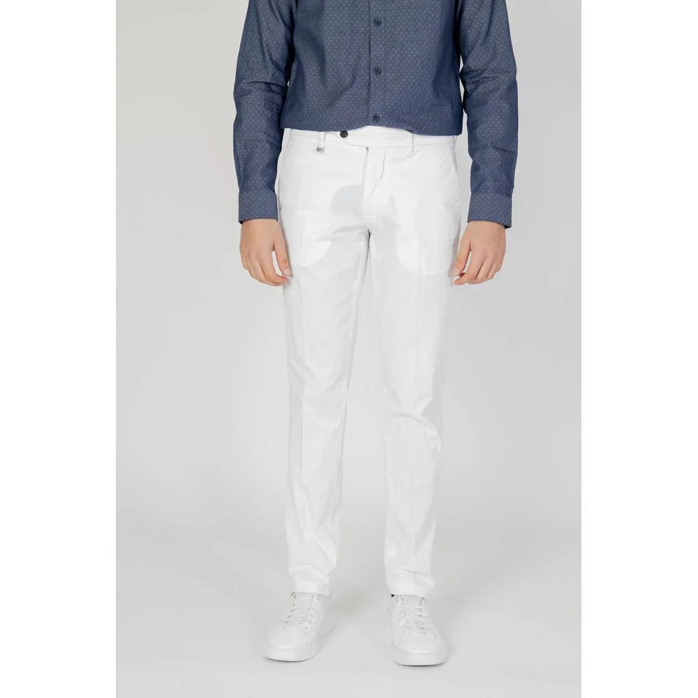 Antony Morato Cream Cotton Skinny Pant - Trousers