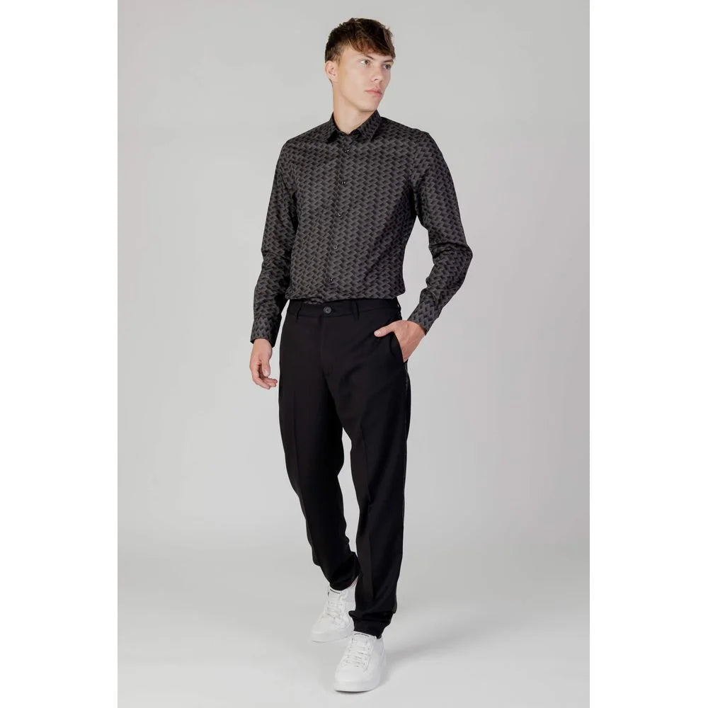 Antony Morato Gray Cotton Shirt - IT44 | XS - Shirts