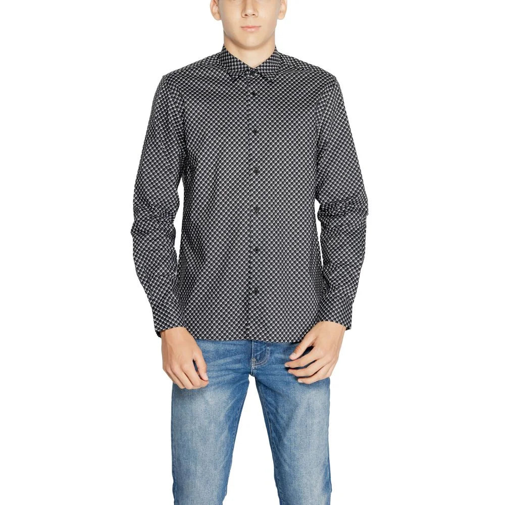 Antony Morato Gray Cotton Shirt - IT46 | S - Shirts