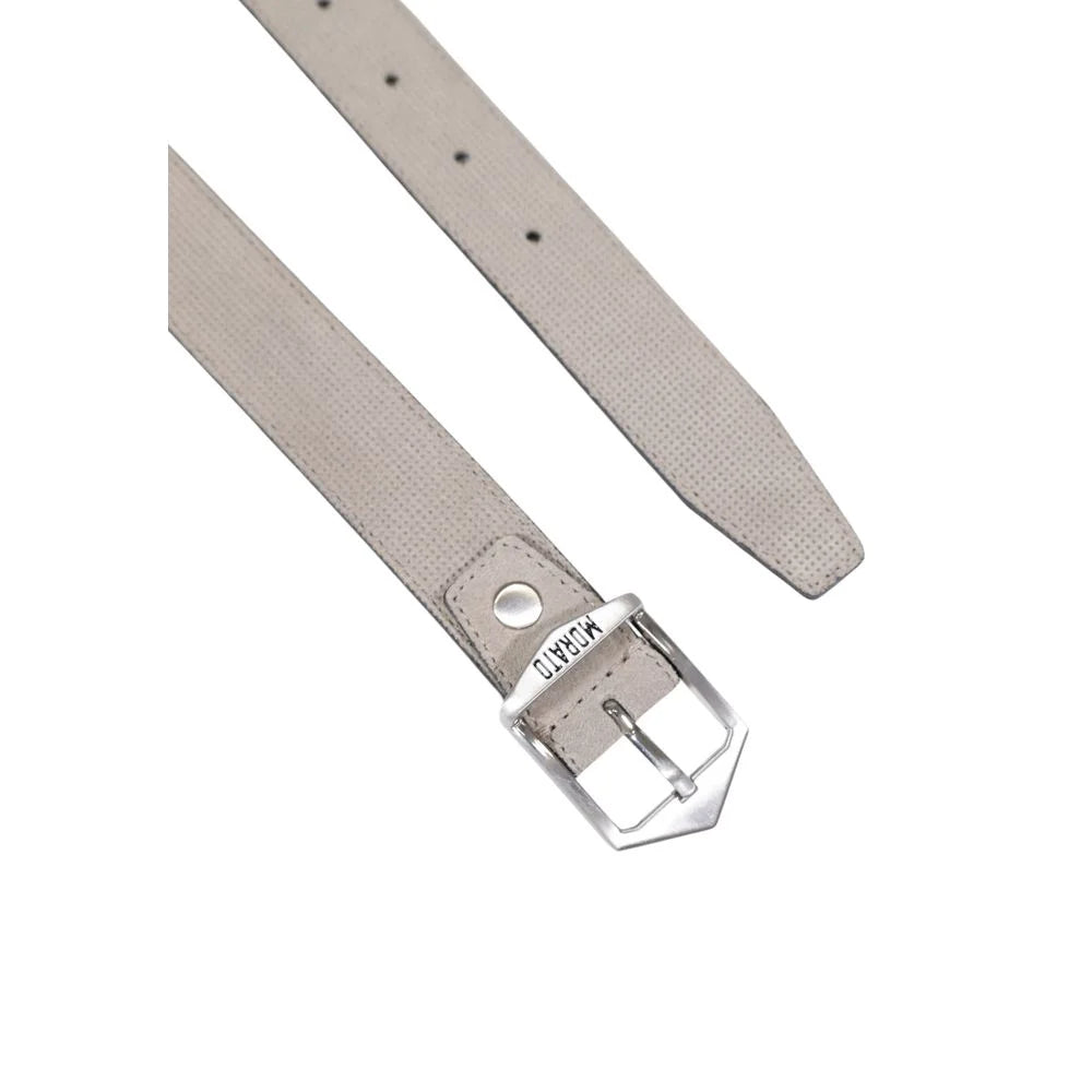 Antony Morato Gray Leather Belt - S - Belts