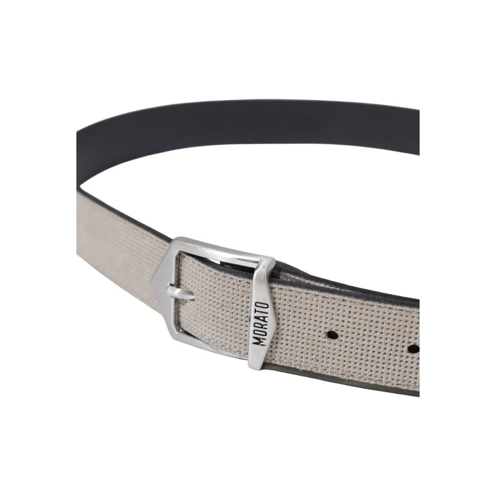 Antony Morato Gray Leather Belt - S - Belts