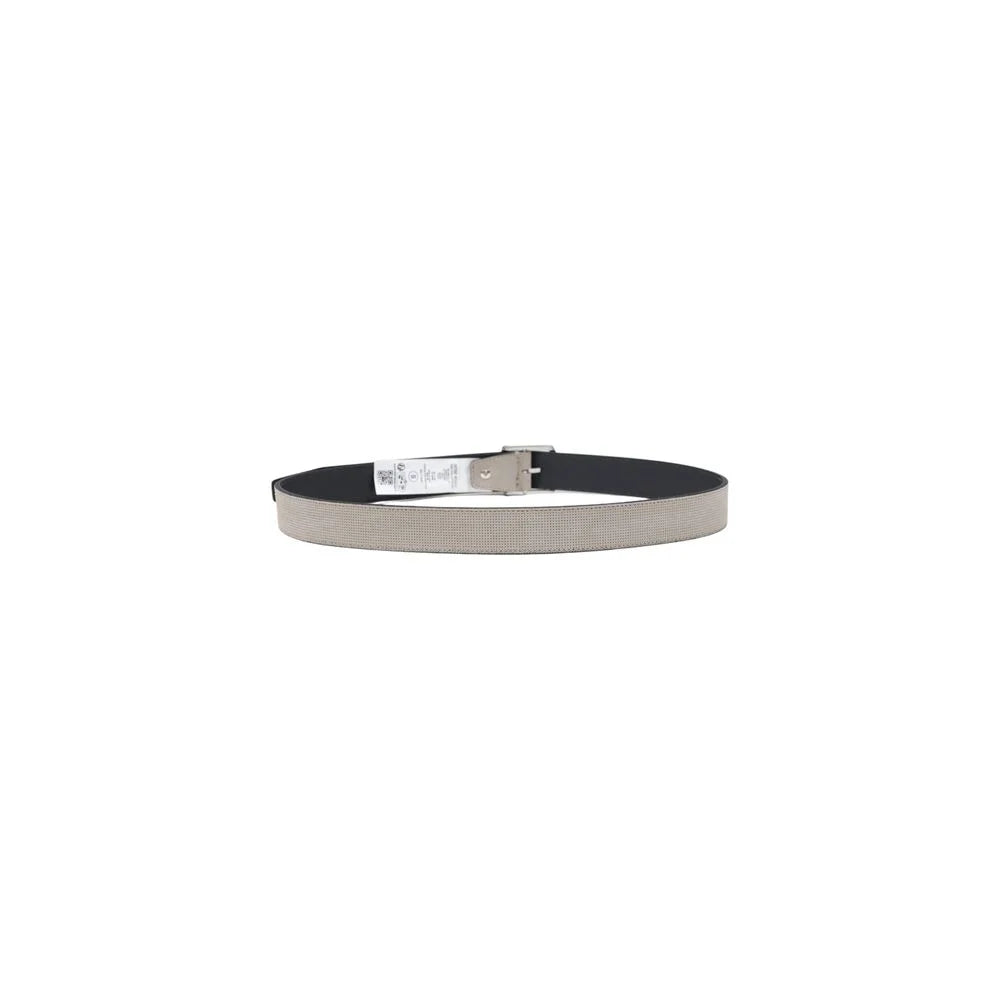 Antony Morato Gray Leather Belt - S - Belts