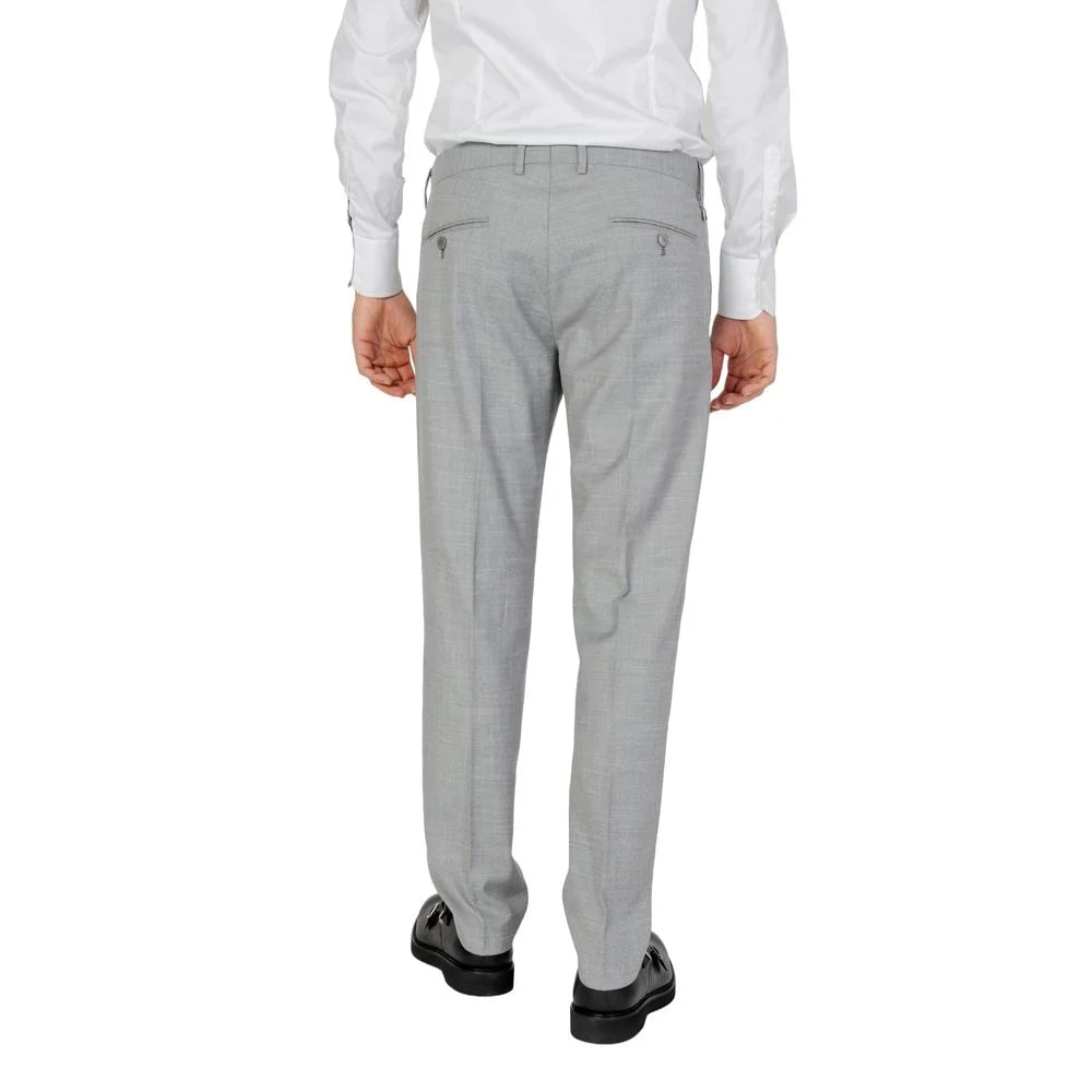 Antony Morato Gray Polyester Pant - Trousers