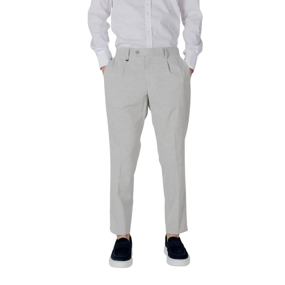 Antony Morato Gray Polyester Pant - Trousers