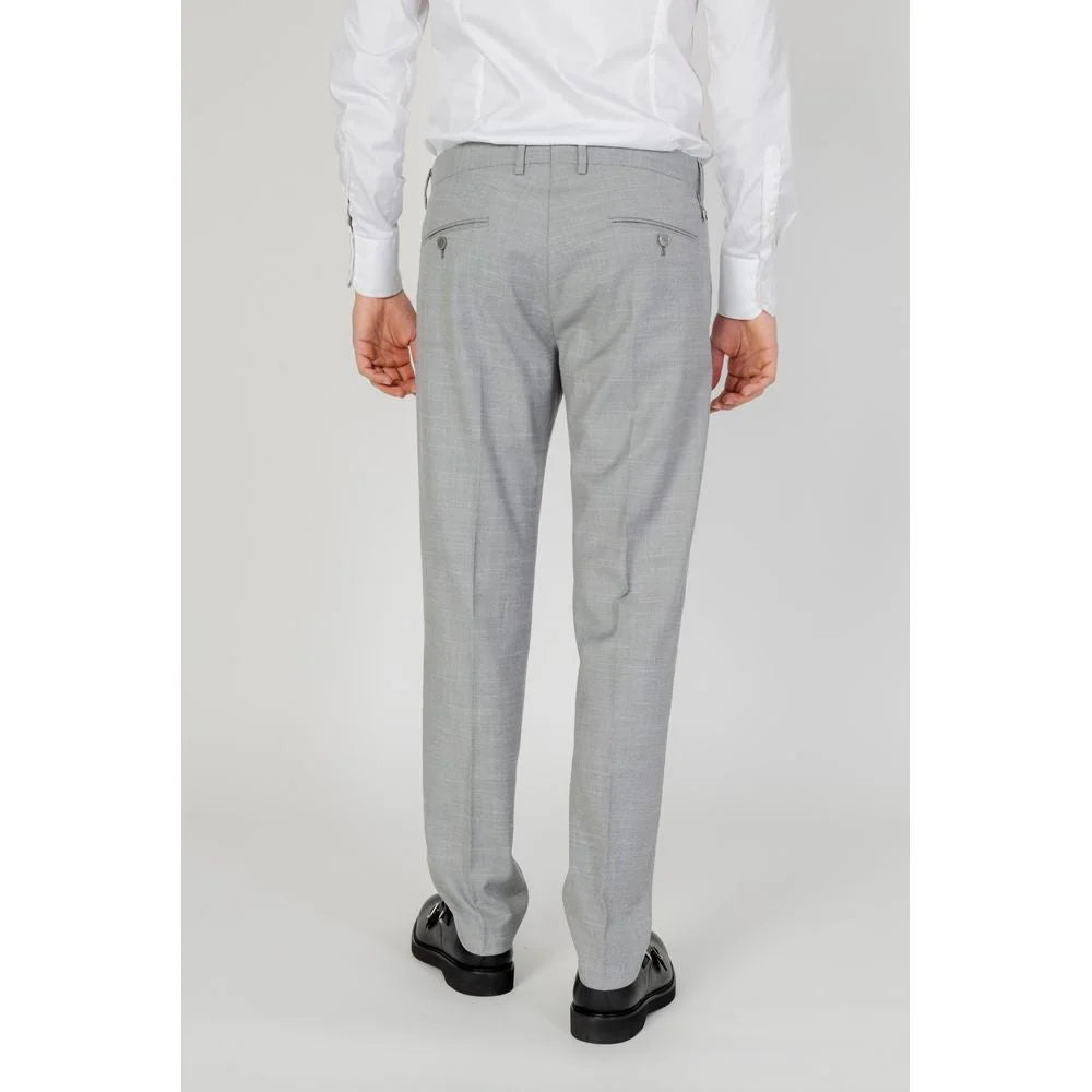 Antony Morato Gray Polyester Pant - Trousers