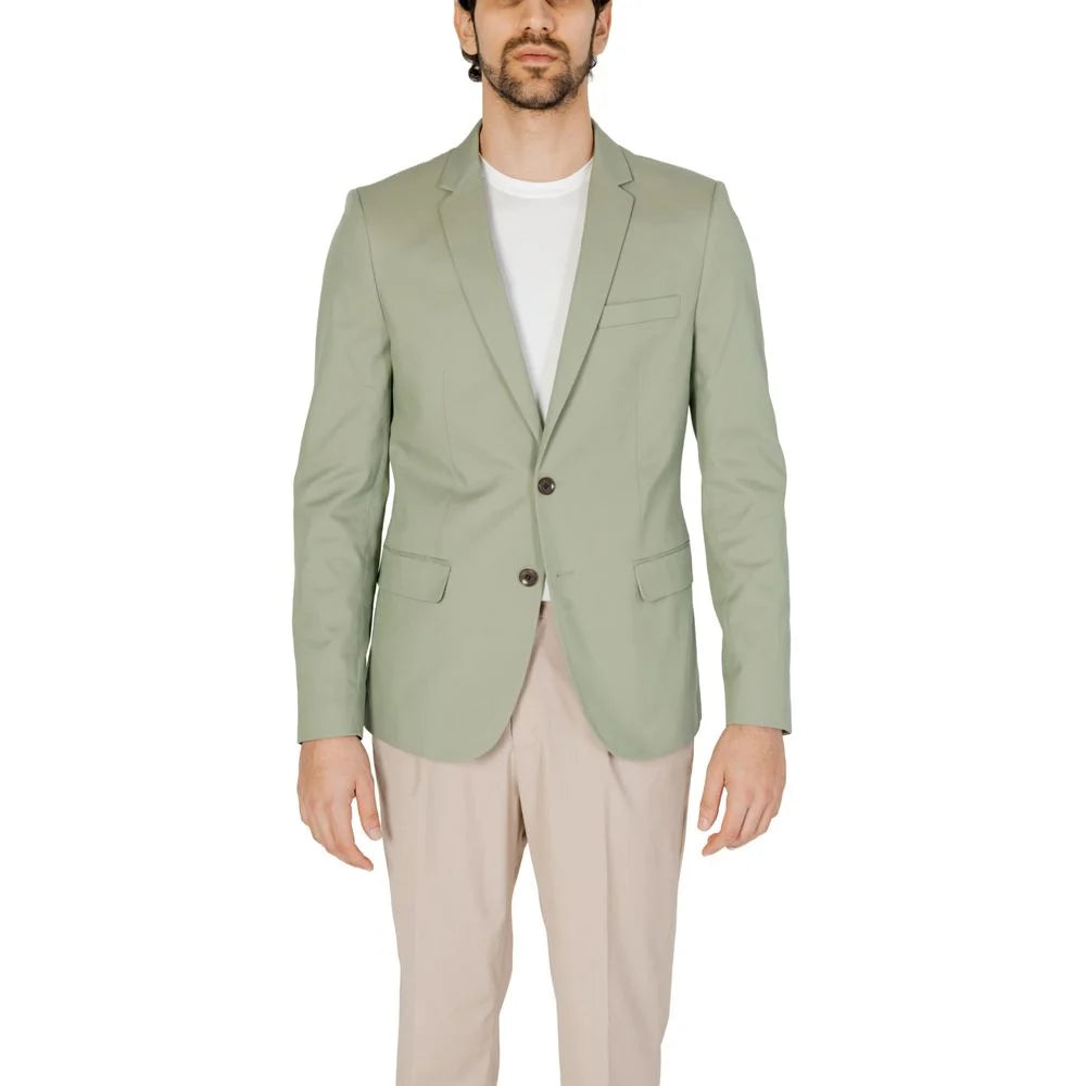 Antony Morato Green Cotton Blazer - Sport Jackets