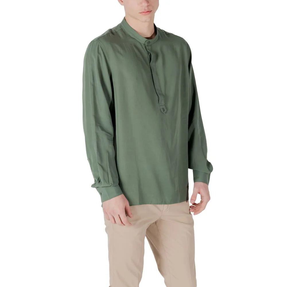 Antony Morato Green Lyocell Shirt - Shirts