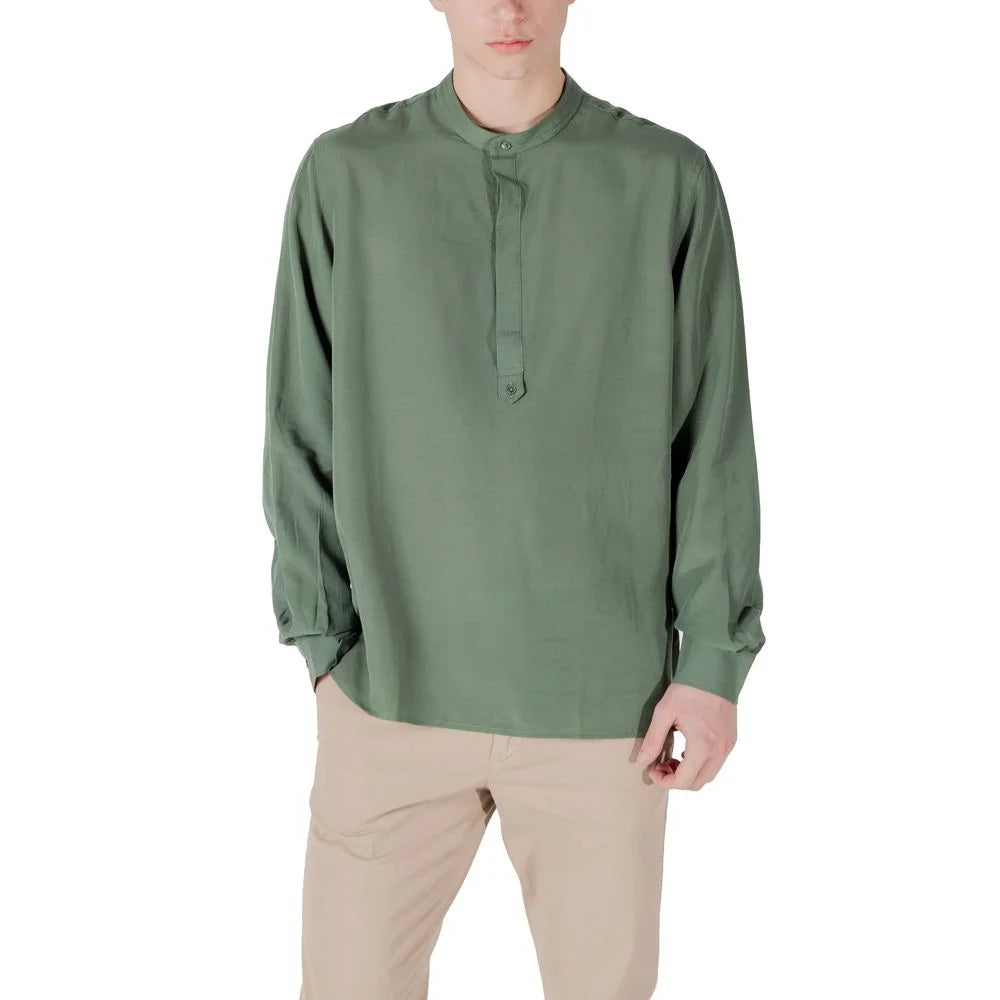 Antony Morato Green Lyocell Shirt - Shirts