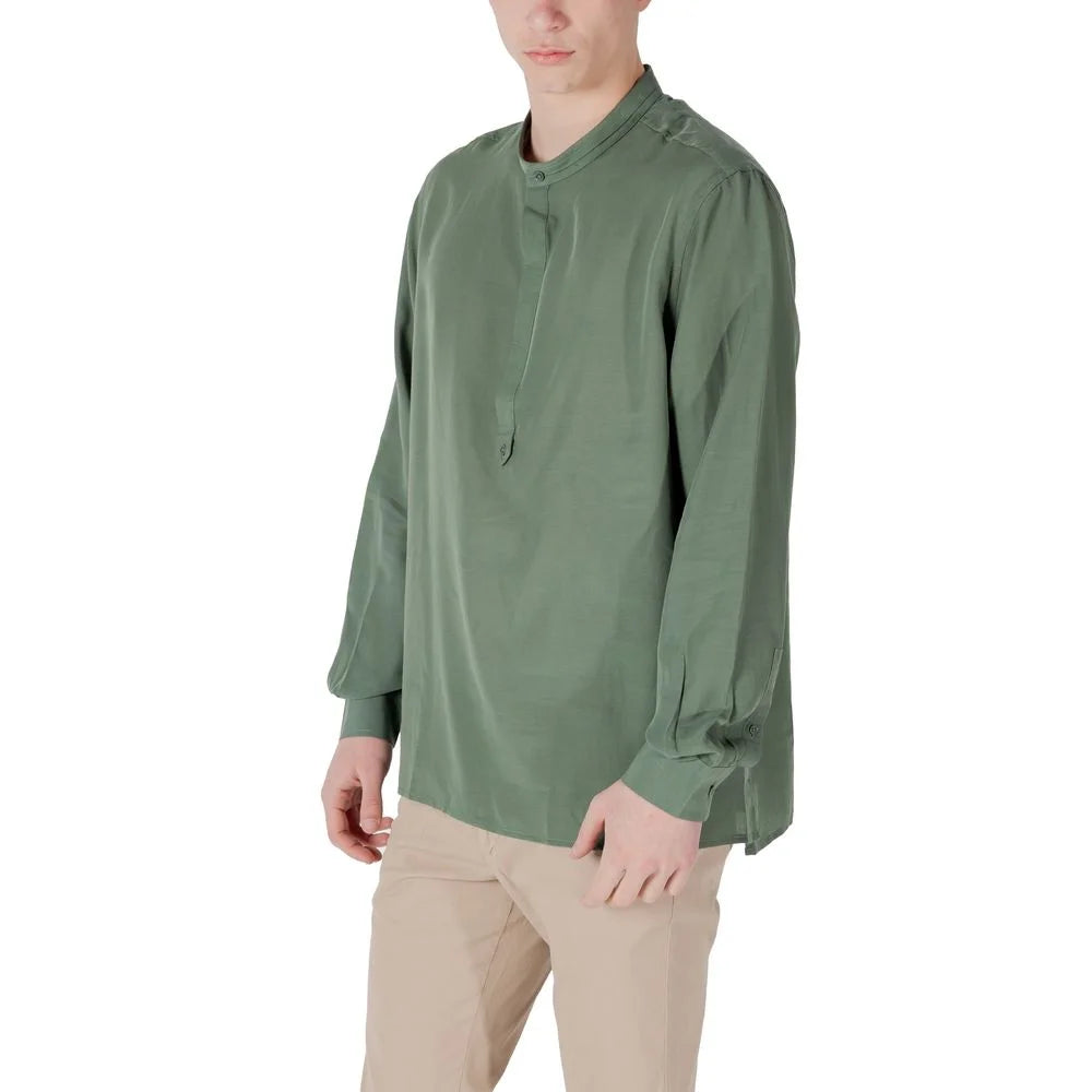 Antony Morato Green Lyocell Shirt - Shirts