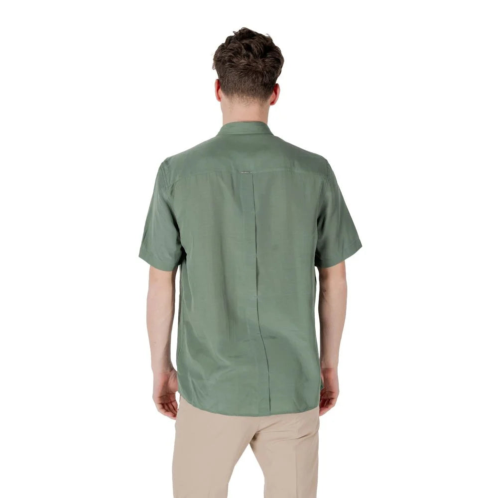 Antony Morato Green Lyocell Shortsleeve - Shirts