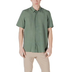 Antony Morato Green Lyocell Shortsleeve - Shirts
