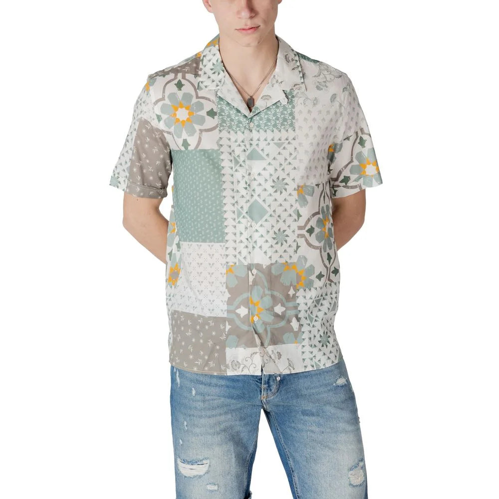 Antony Morato Green Viscose Shortsleeve - IT44 | XS - Shirts