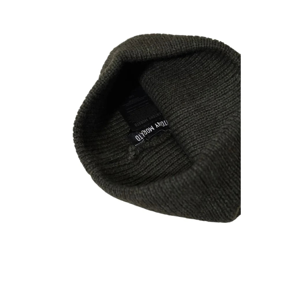 Antony Morato Green Wool Caps Baseball Hat - UNI - Beanies