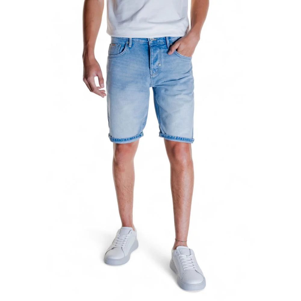 Antony Morato Light Blue Cotton Bermuda - W29 - Bermudas