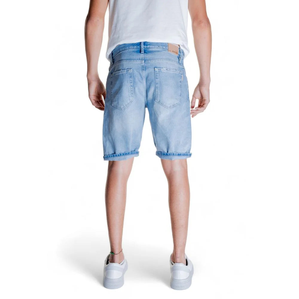 Antony Morato Light Blue Cotton Bermuda - W29 - Bermudas