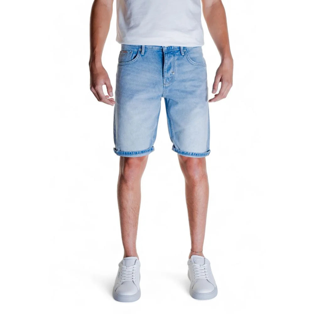 Antony Morato Light Blue Cotton Bermuda - W29 - Bermudas