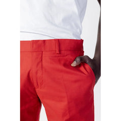 Antony Morato Red Cotton Pant - Trousers