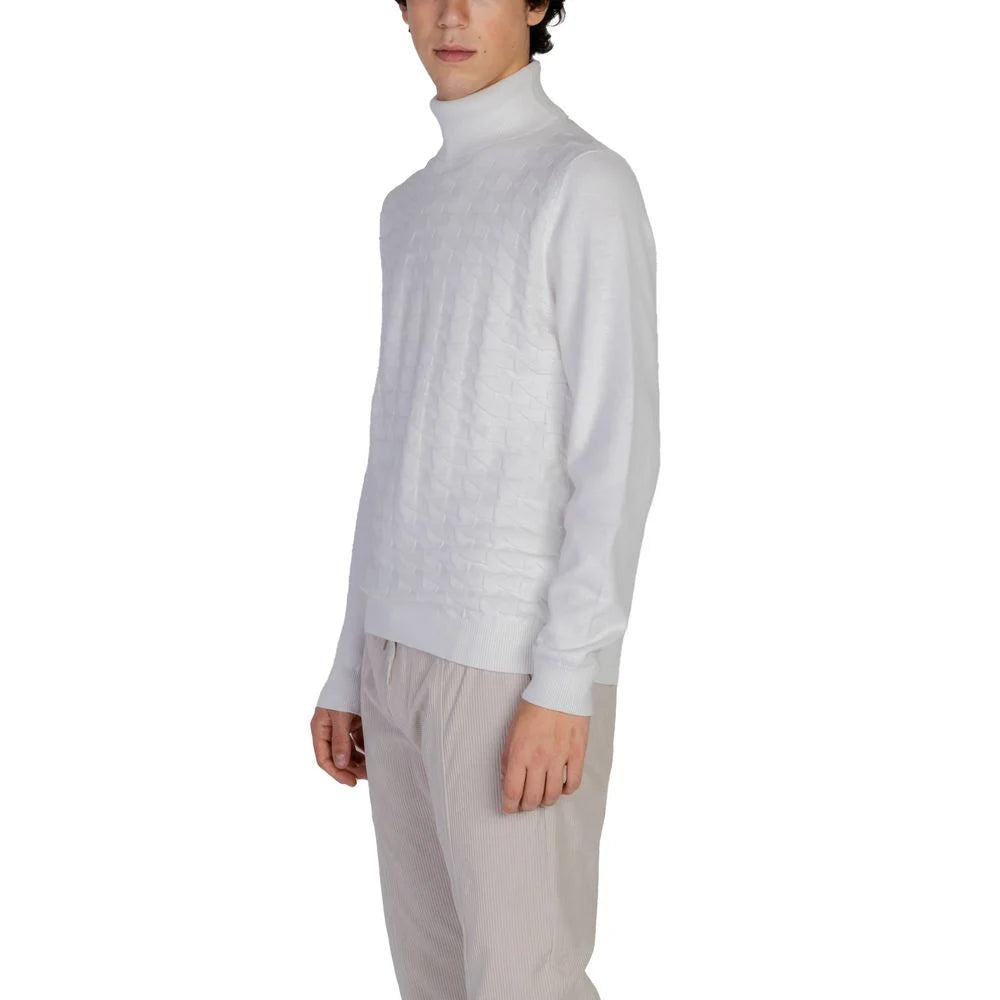 Antony Morato White Cotton Turtleneck - Sweaters