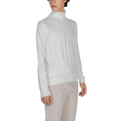 Antony Morato White Cotton Turtleneck - Sweaters