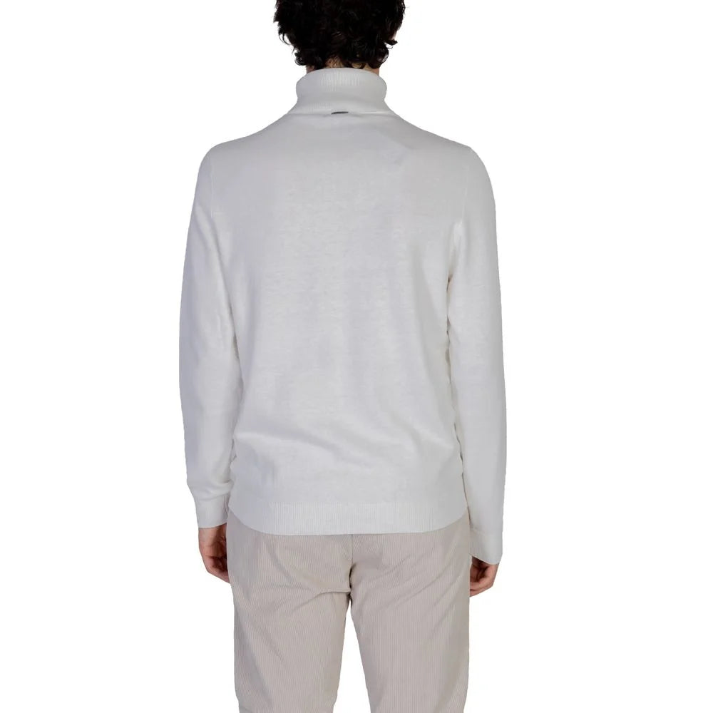 Antony Morato White Cotton Turtleneck - Sweaters