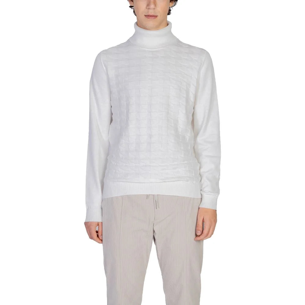 Antony Morato White Cotton Turtleneck - Sweaters