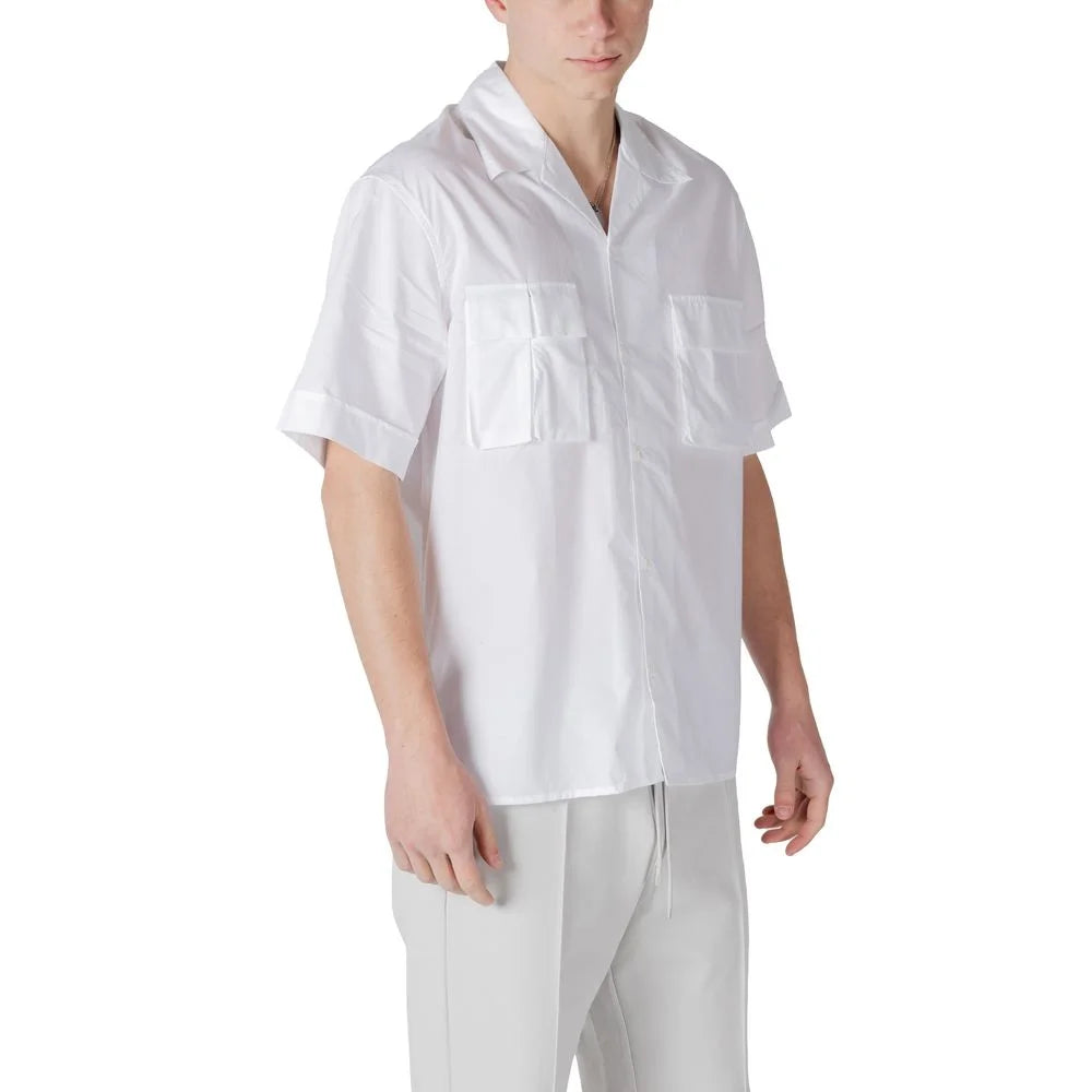 Antony Morato White Lyocell Shortsleeve - Shirts