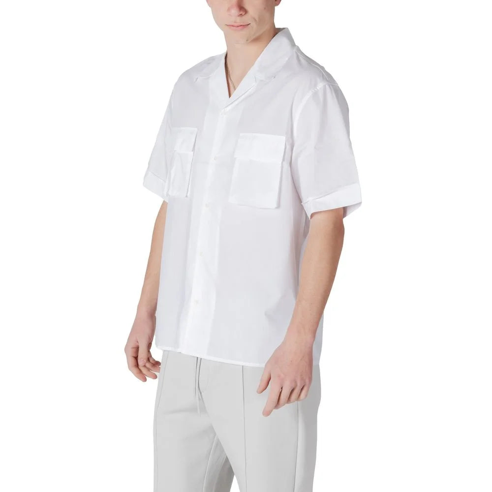 Antony Morato White Lyocell Shortsleeve - Shirts