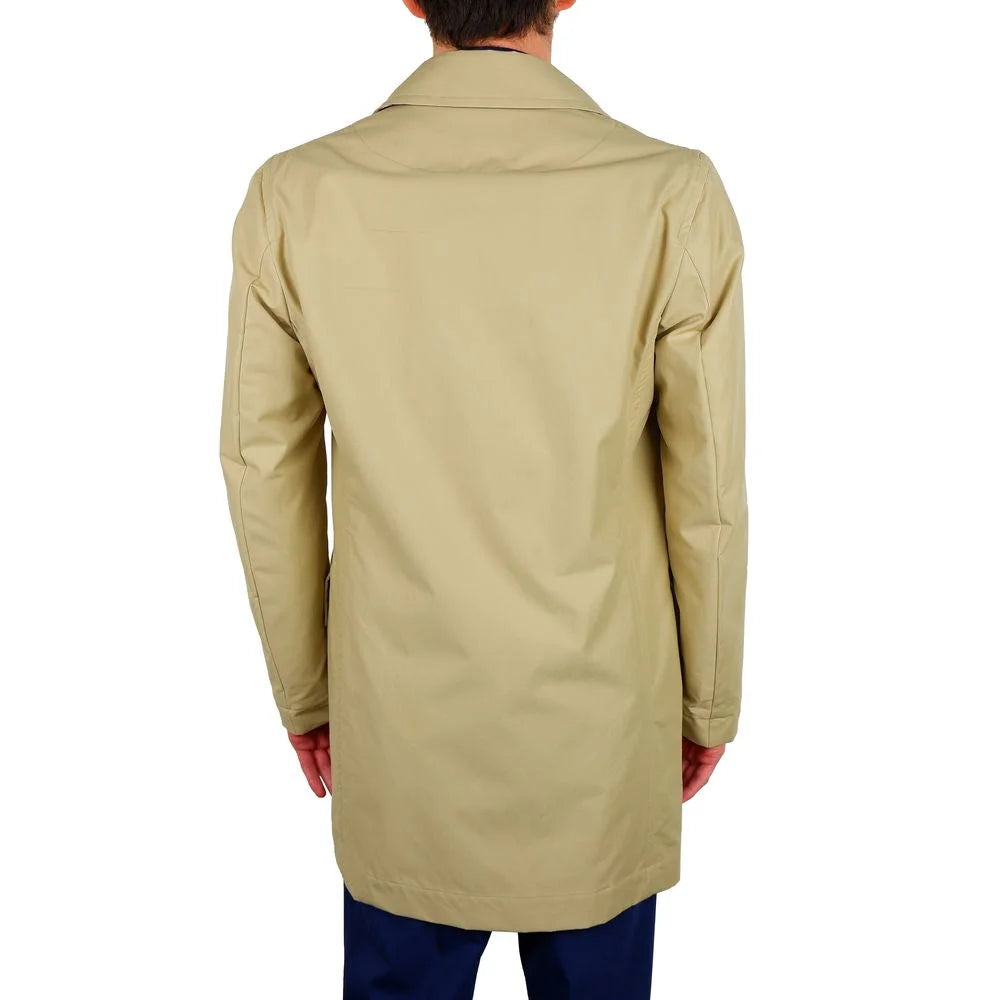 Aquascutum Beige Cotton Men Trench Coat - IT48 | M - Trench Coats