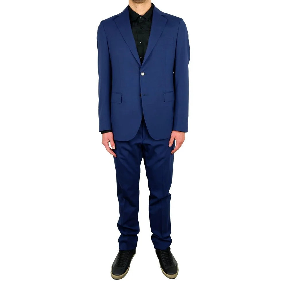 Aquascutum Blue Wool Men Suit - IT46 | S - Suits
