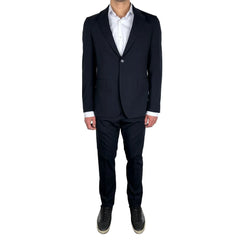 Aquascutum Navy Wool Men’s Suit - Suits