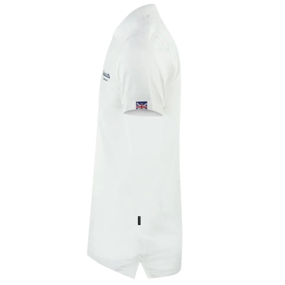 Aquascutum White Cotton Polo Shirt - Polos