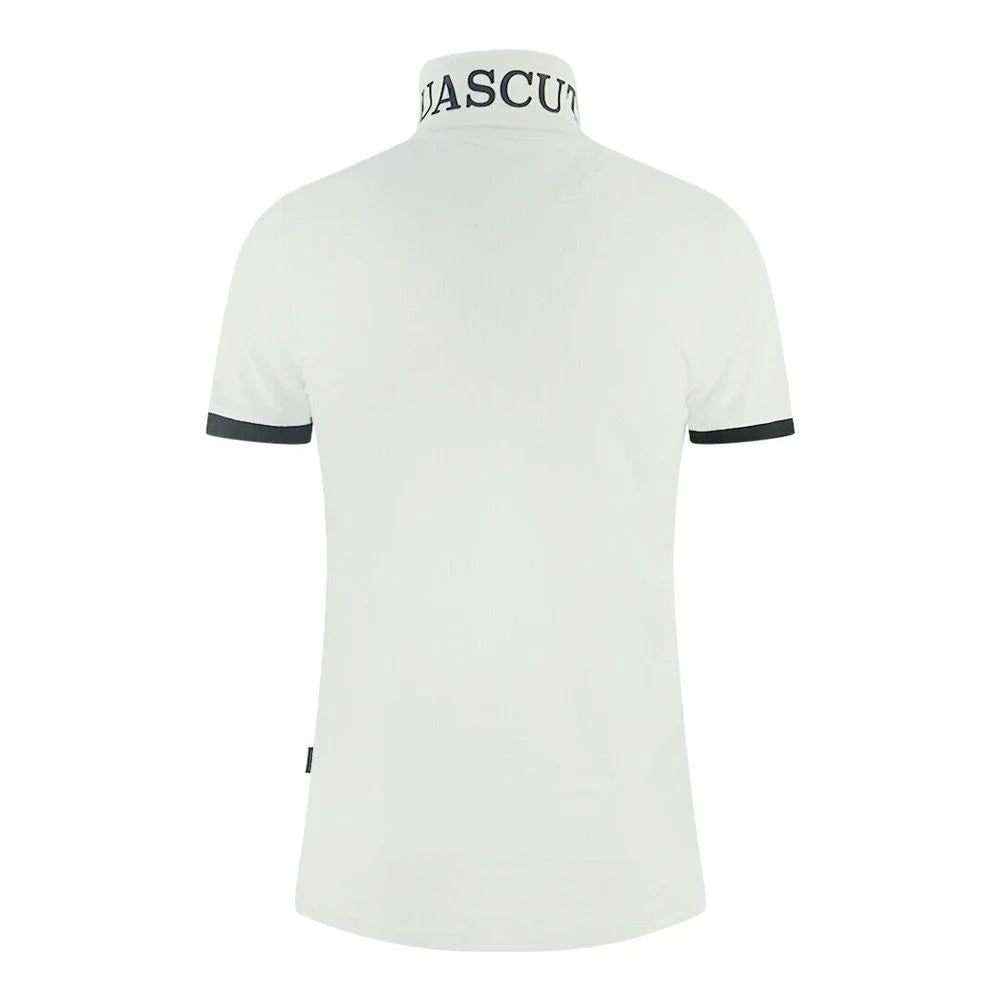 Aquascutum White Cotton Polo Shirt - Polos