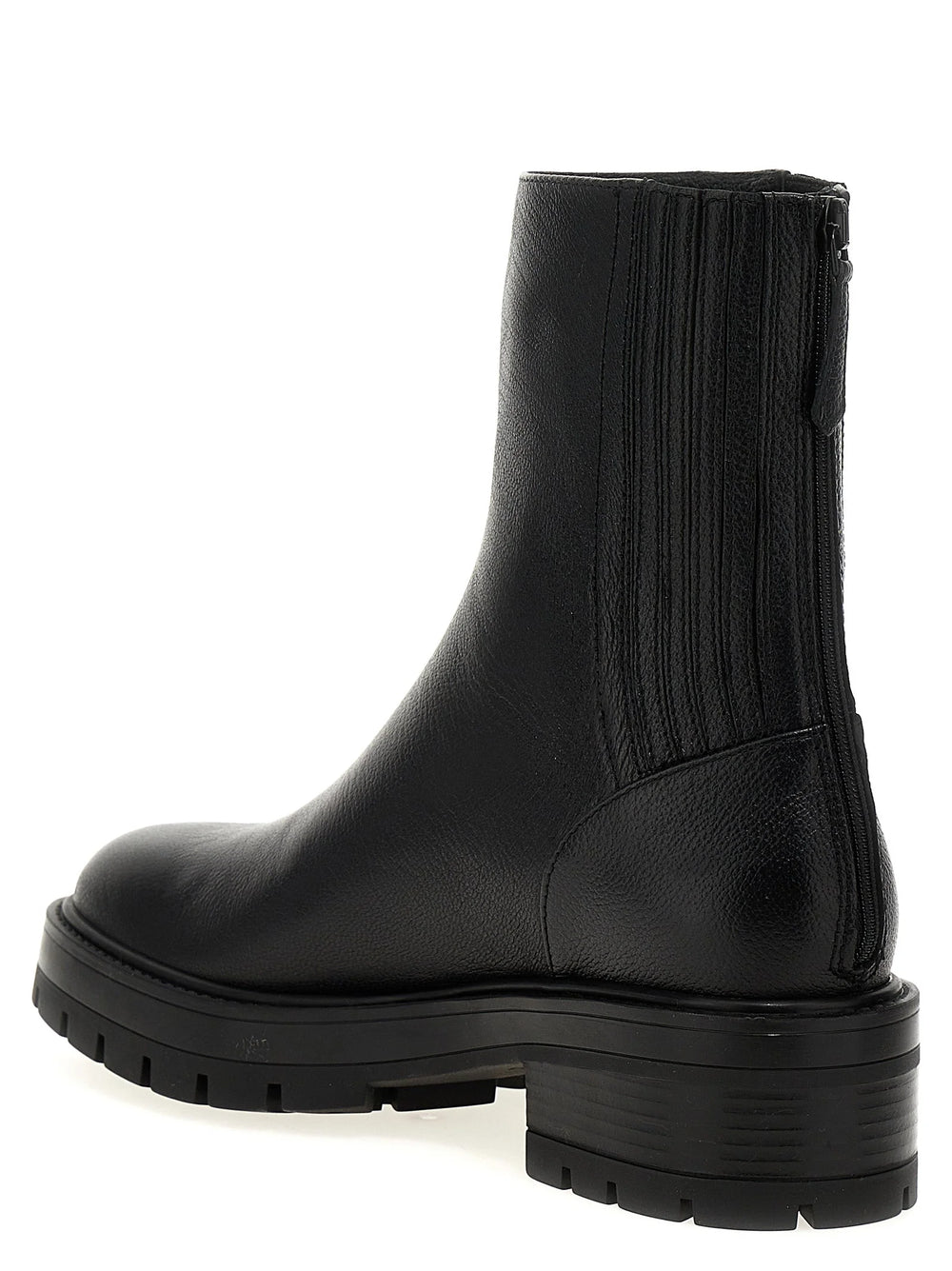 Aquazzura Black Calfskin Ankle Boots