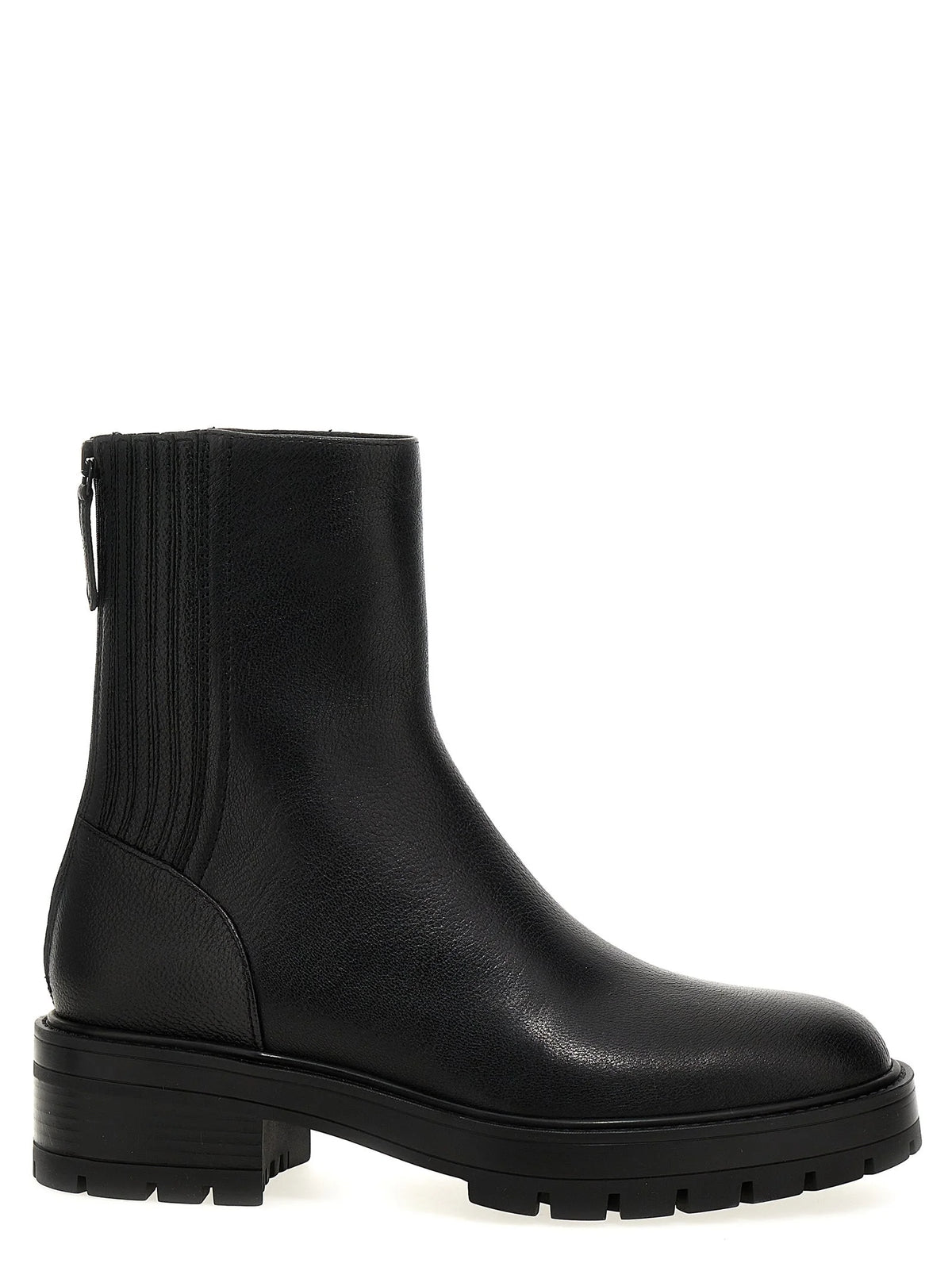 Aquazzura Black Calfskin Ankle Boots