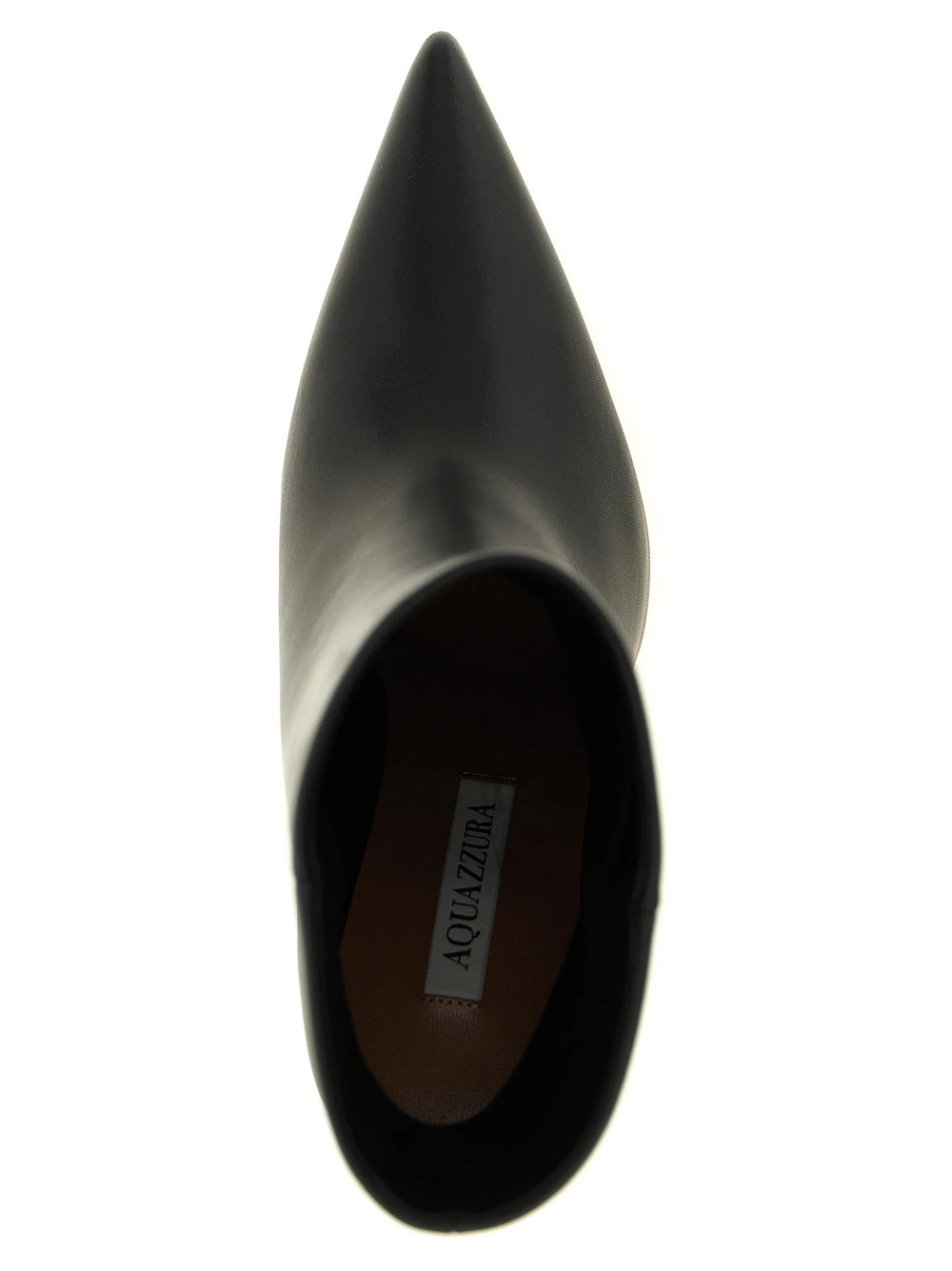 Cizme scurte din piele de vitel neagra Aquazzura