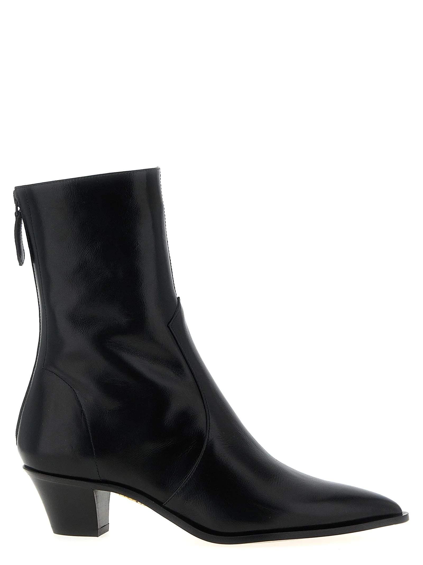 Aquazzura Black Calfskin Chelsea Boots - EU37.5/US7.5