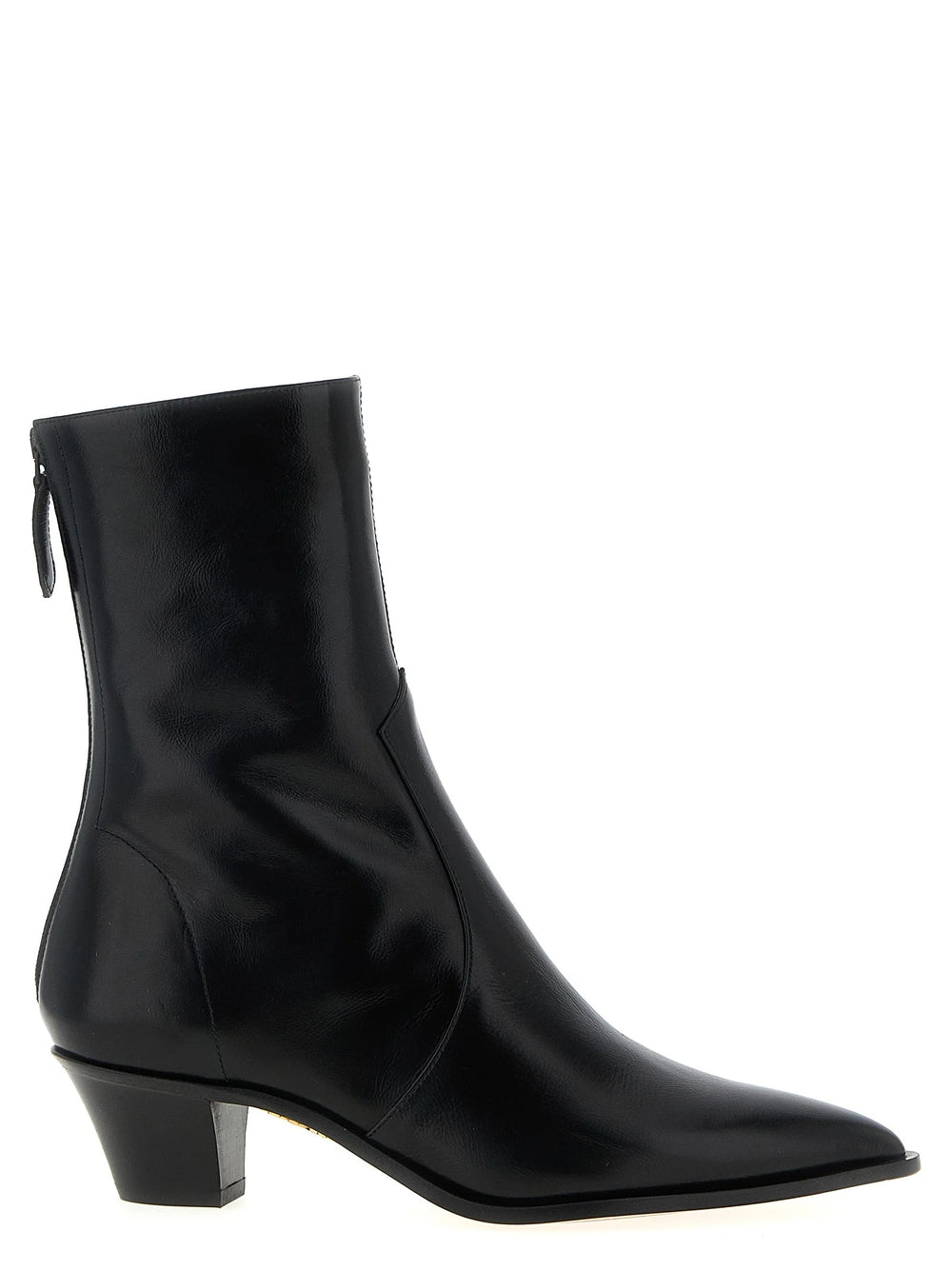 Aquazzura Black Calfskin Chelsea Boots - EU37.5/US7.5