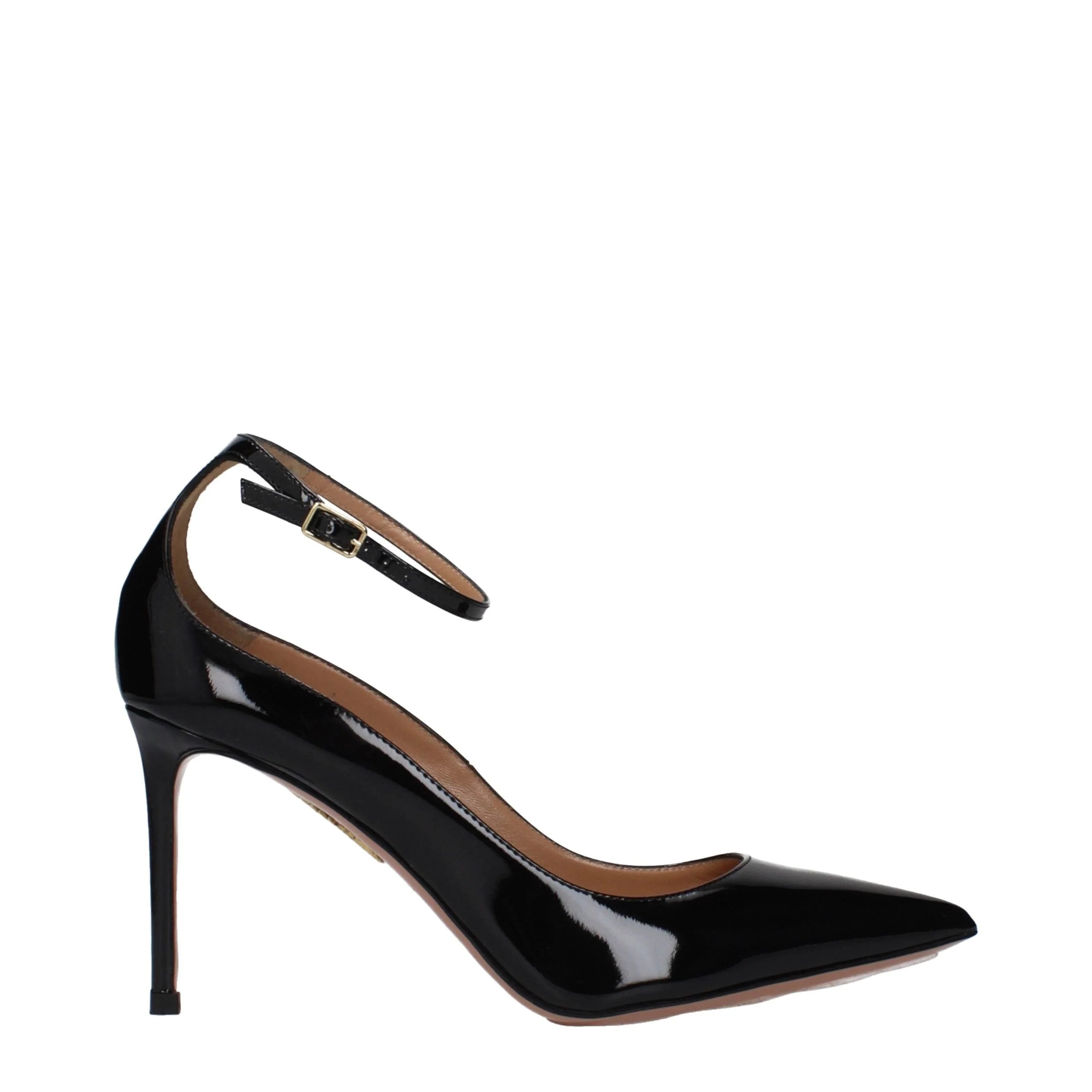 Aquazzura Black Leather High Heel Pumps - EU38/US8