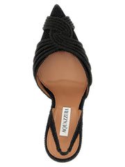Aquazzura Black Textile High Heel Pumps - EU39/US9