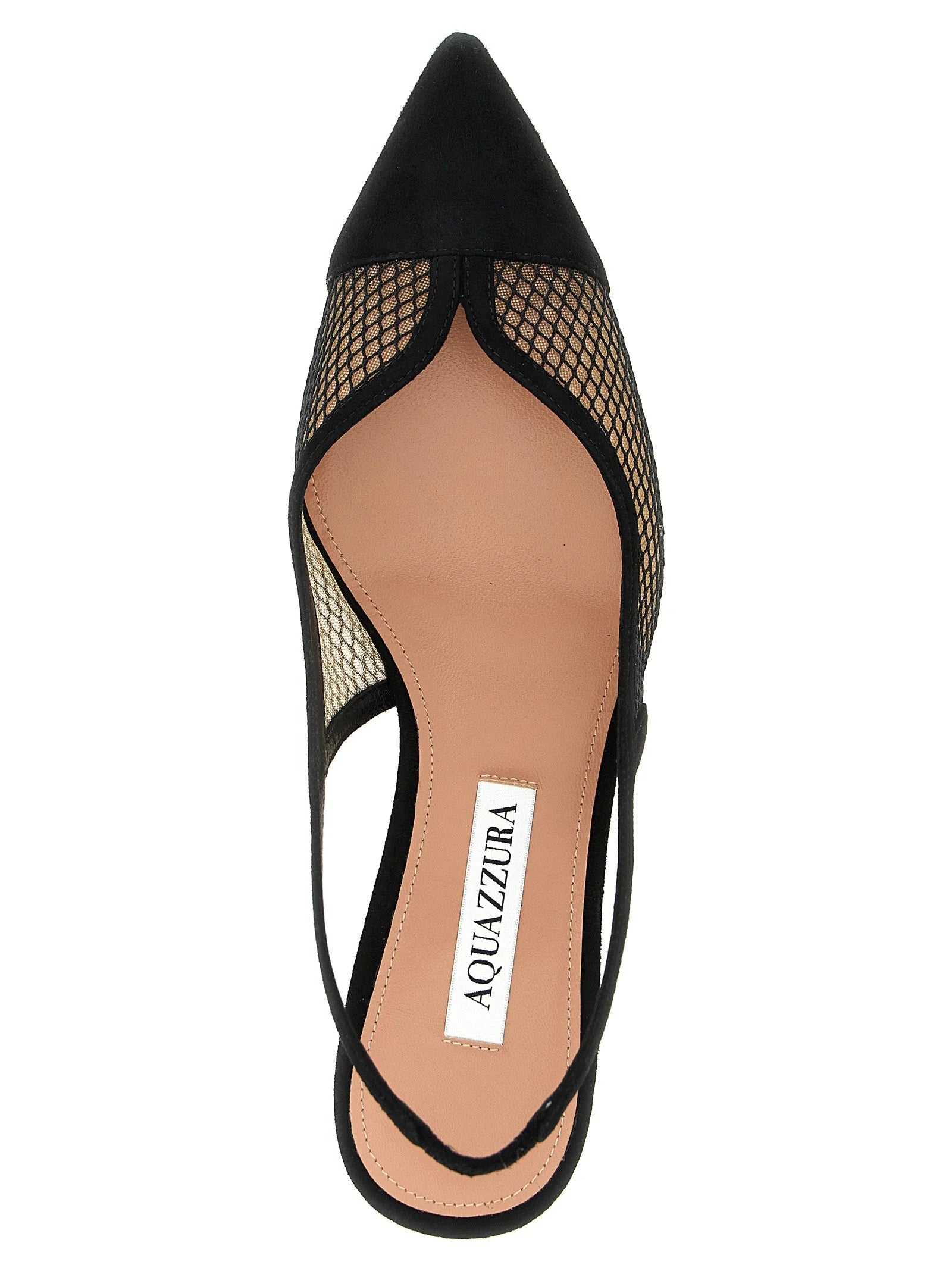 Aquazzura Black Textile Mid Heel Pumps