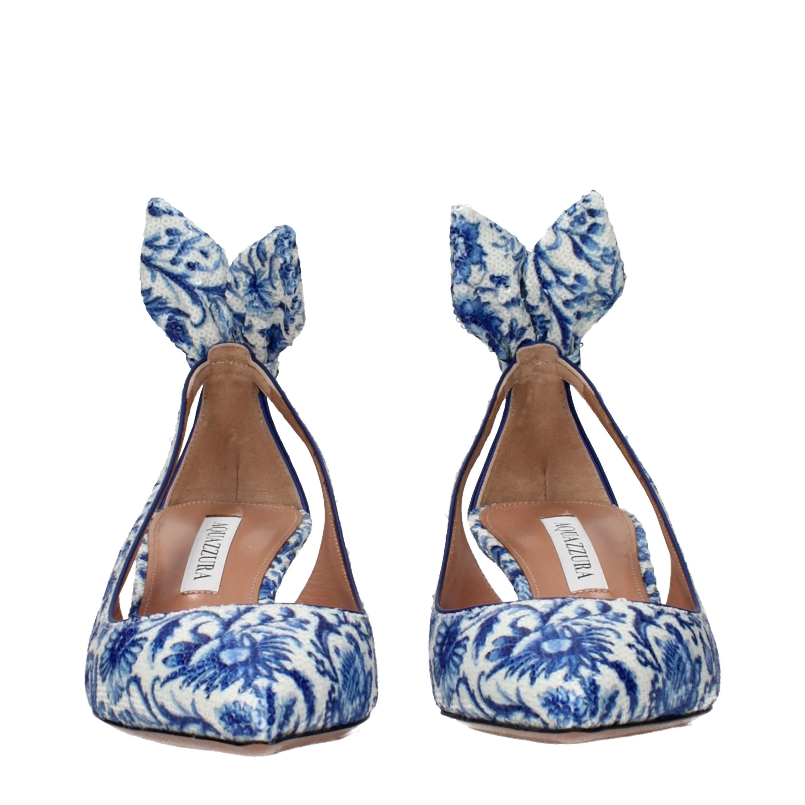 Aquazzura נעלי עקב גבוהות מנצנצות כחולות - EU40/US10