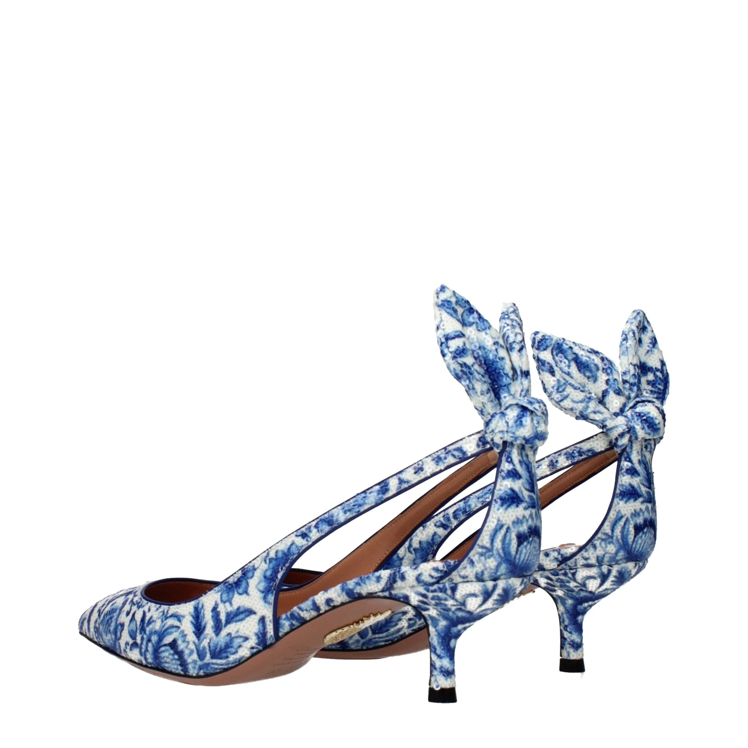 Aquazzura נעלי עקב גבוהות מנצנצות כחולות - EU40/US10
