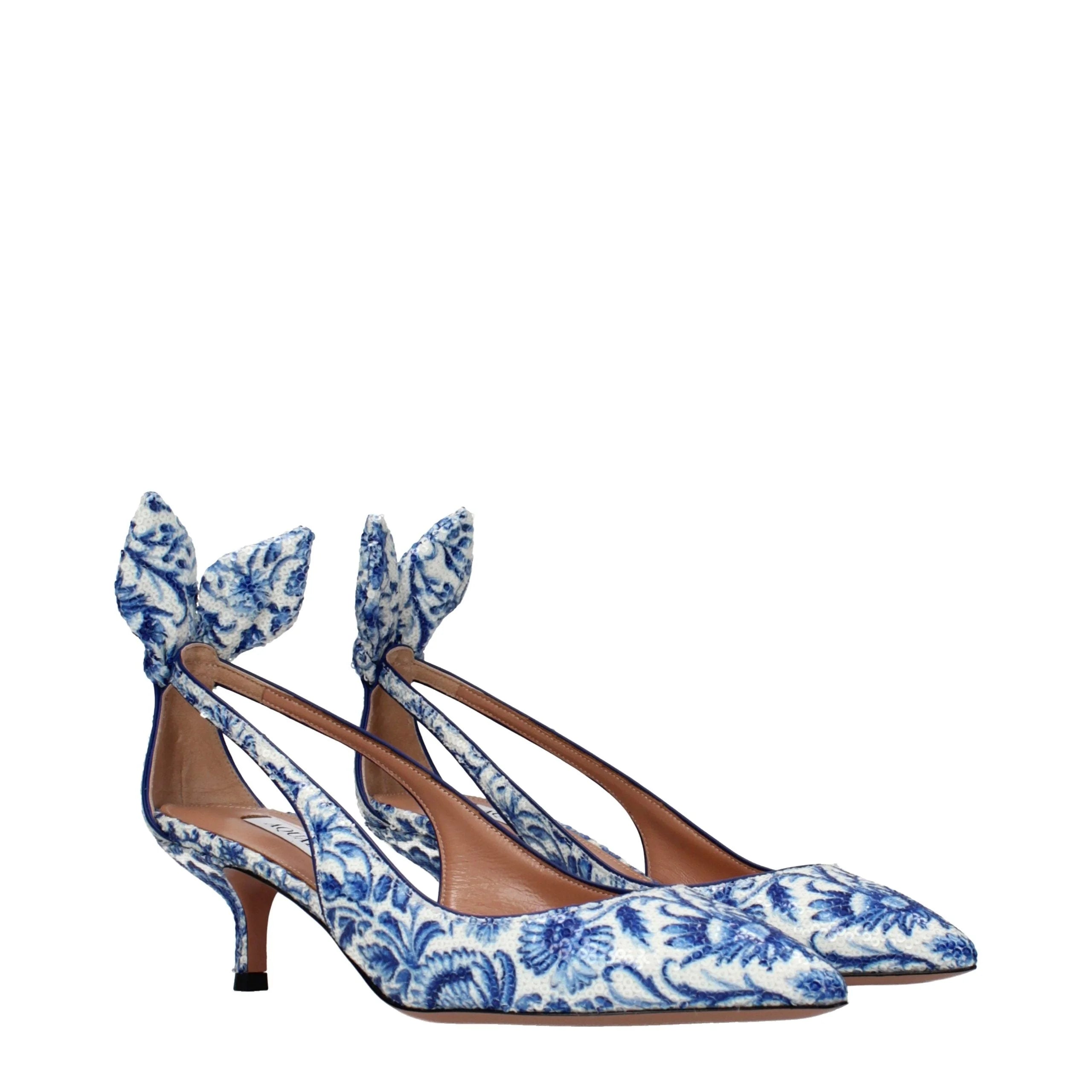 Aquazzura נעלי עקב גבוהות מנצנצות כחולות - EU40/US10
