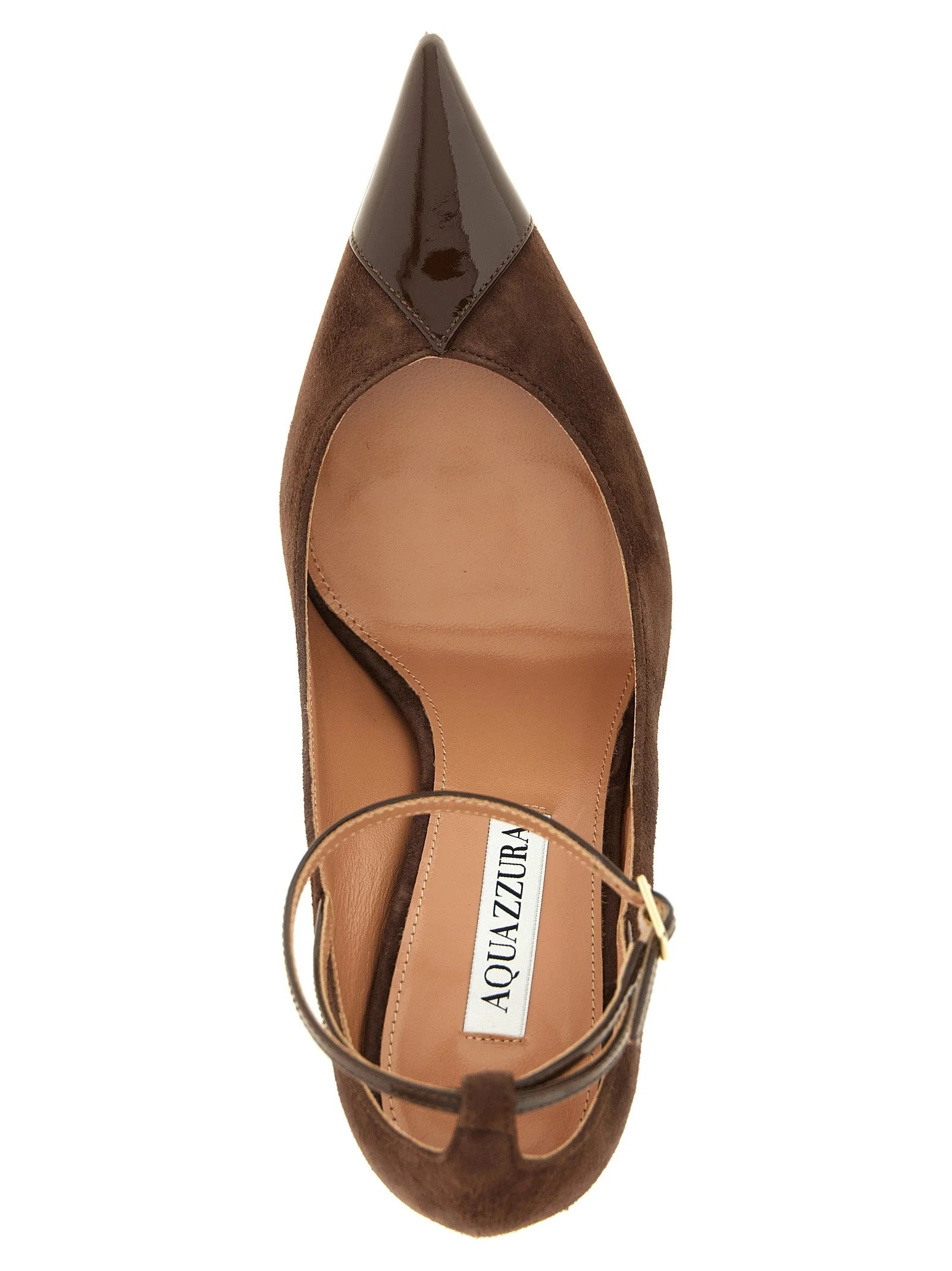 Aquazzura Brown Calfskin High Heel Pumps