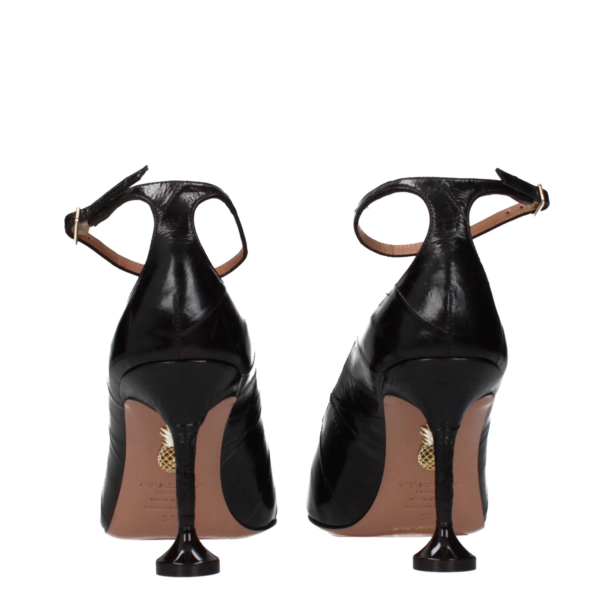 Aquazzura Pumps mit Absatz aus braunem Leder