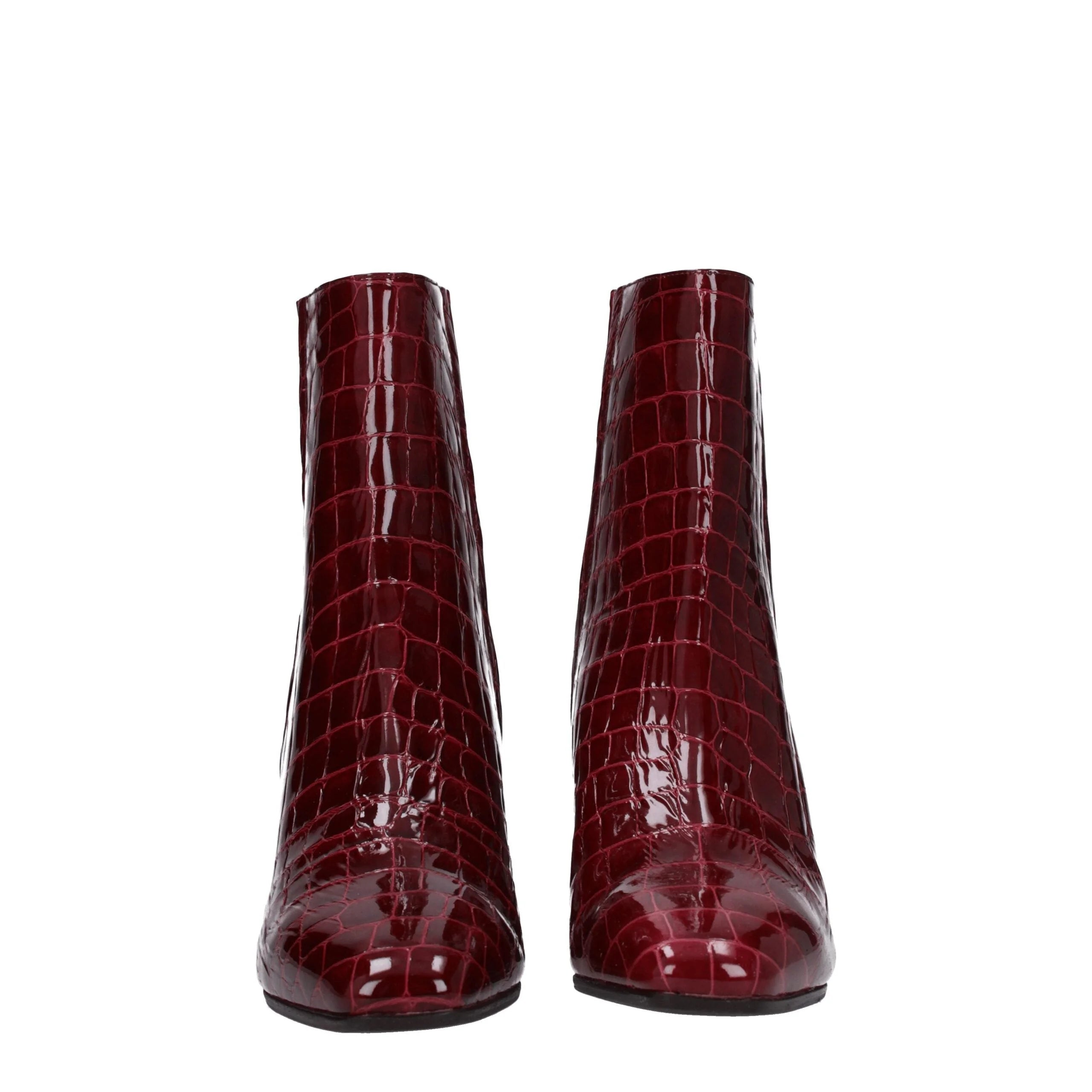 Aquazzura Red Leather Ankle Boots - EU36/US6