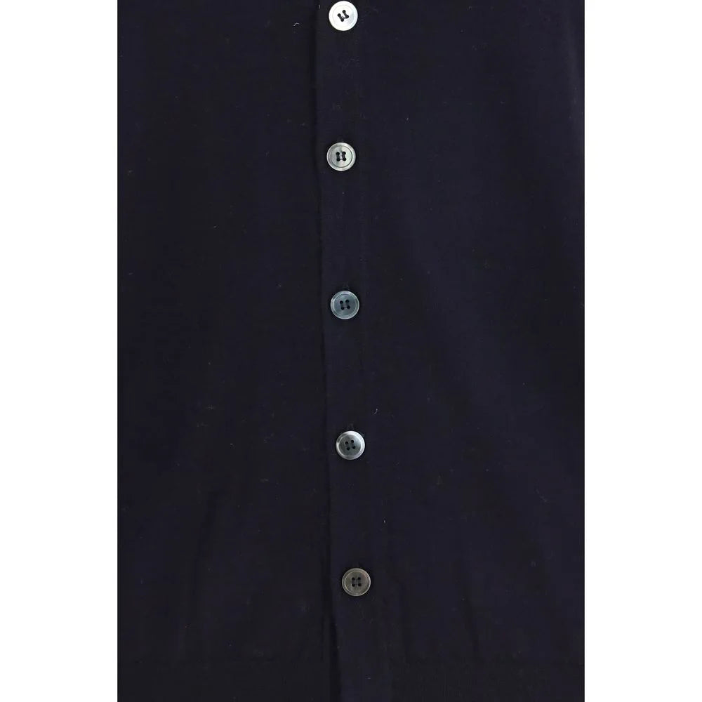 Aragona Cashmere Blue Wool Oves Aries Sleeveles Sweater