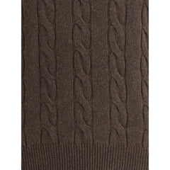 Aragona Cashmere Braided Turtleneck Sweater