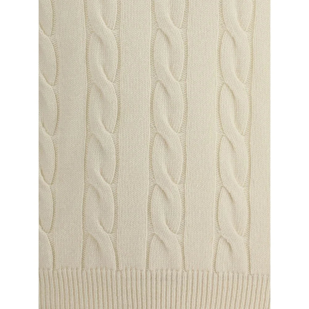 Aragona Cashmere Braided Turtleneck Sweater - Sweaters